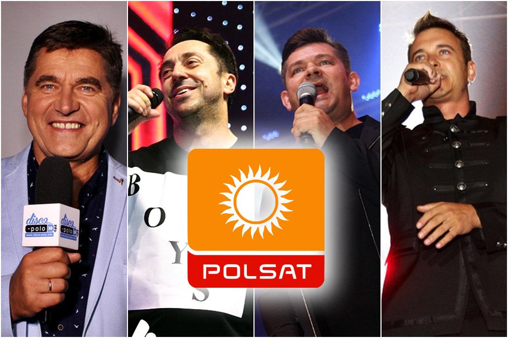 Sławomir Świerzyński, Marcin Miller, Zenon Martyniuk oraz Radosław Liszewski na gali telewizji Polsat! 